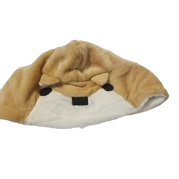 Coriresha Cute Coral Velvet Long Sleeve Shib Inu Dog Hoodie - Picture 9 of 10